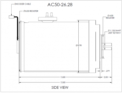 Motor HPEVS AC-50 64kW 72V - Imagen 5