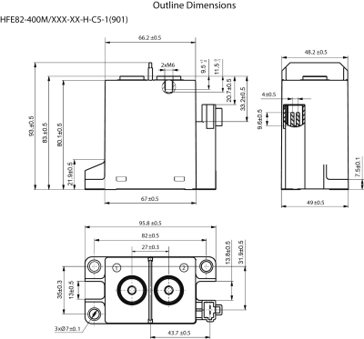 Contactor DC 12V 400A - Imagen 2